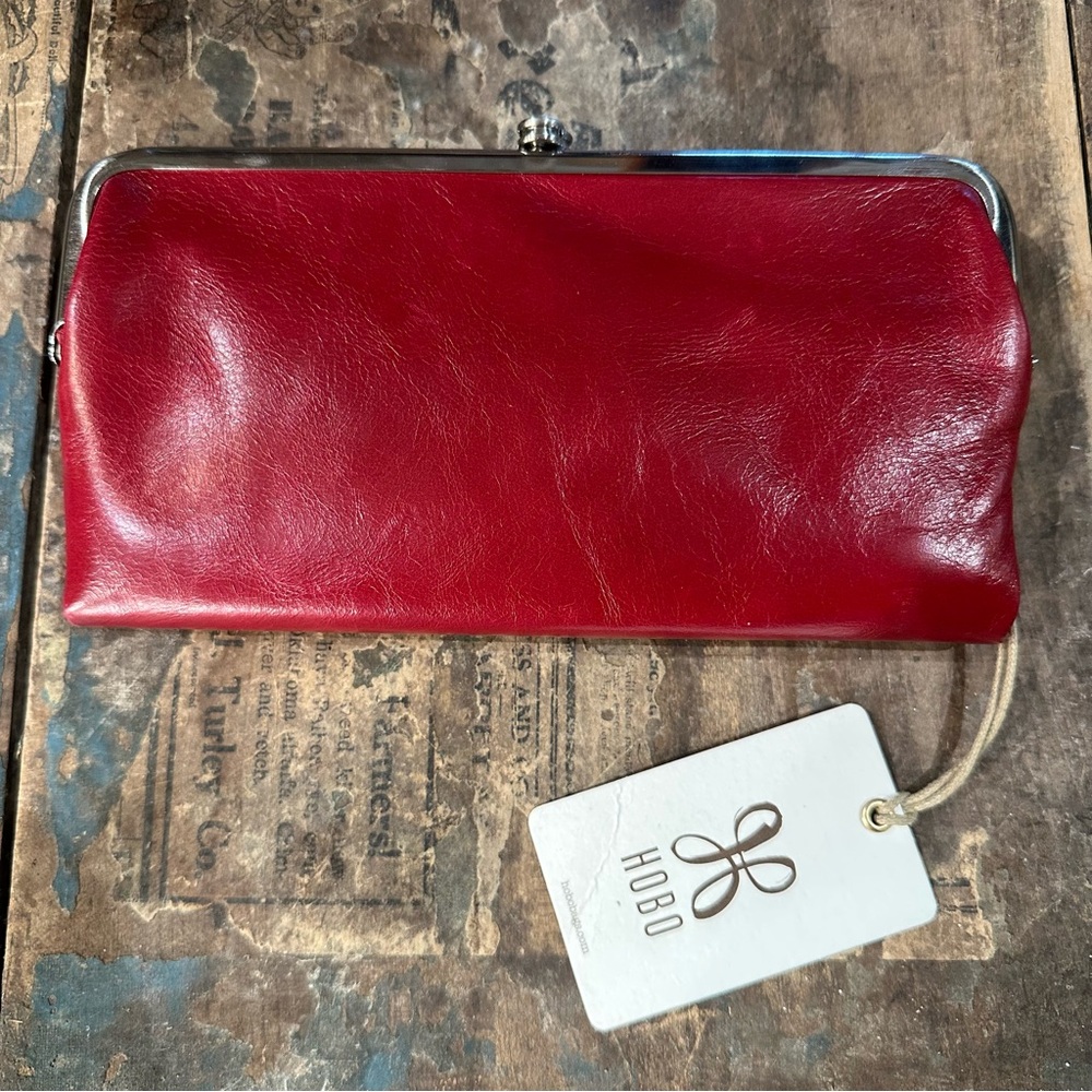 HOBO Crimson Leather Wallet